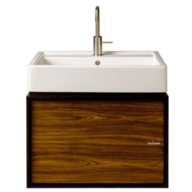 Imagem de Porcher Armário de parede 80820-86.620 Soluções de 40,6 cm com pia de argila branca para lavatório, madeira branca