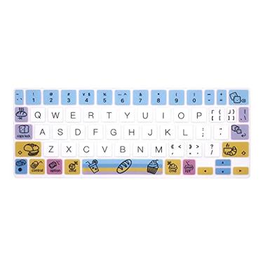 Imagem de WYGCH Capa de silicone Magic Keyboard Skin para iPad Pro 11 polegadas Magic Keyboard (4ª geração), para iPad Pro 11 acessórios de protetor de teclado - Bread