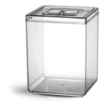 Imagem de Pote Quadrado Acrílico Com Tampa 10 Litros - BOLIVAR