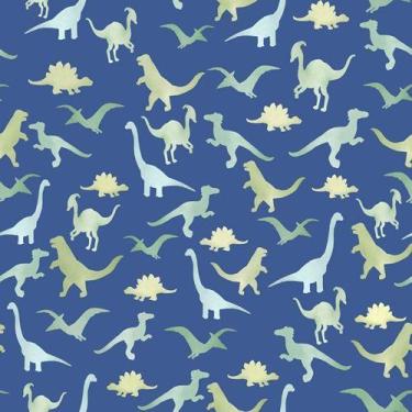 Imagem de Papel de Parede Bosque da Imaginação Dinossauro Azul 80614 - Studio