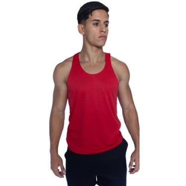 Imagem de Regata Masculina Slim Fitness Básica De Academia Moda Fit - JINKINGSTO