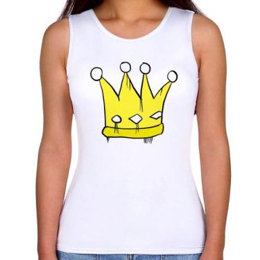 Imagem de Regata Feminina King and Queen Crown - Foca na Moda, Branco, P