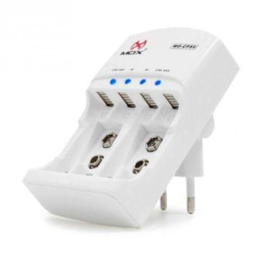 Imagem de Carregador De Pilhas AA AAA E Baterias 9v Mox CP-50 Bivolt Automatico 