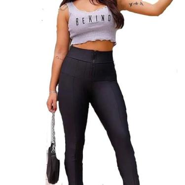 Imagem de Calça Legging Com Bolso Montaria Estilo Lipo Esconde Barriga - Yecanjo