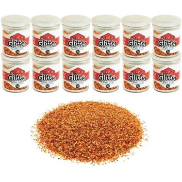 Imagem de Glíter PVC Laranja Potes 3G PCT com 12 - Honey