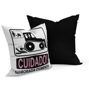 Imagem de Almofada Quadrada Namorados - Planetarte, Namorada ciumenta