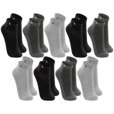 Imagem de Kit Com 9 Pares De Meia Baixa Lupo Sport Modelo Cano Curto Esportiva E