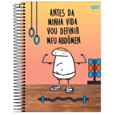 Imagem de Caderno Universitário 80 Folhas Flork Capa 3 - Jandaia