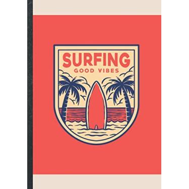 Imagem de Surfing Good Vibes: Bullet Journal für Surfer • Punktraster Notizbuch A4 • Soft Cover mit Register - 100 Seiten • Original by Goldesel • Dot Grid ... Skizzenbuch, Zeichenbuch, Notizheft!