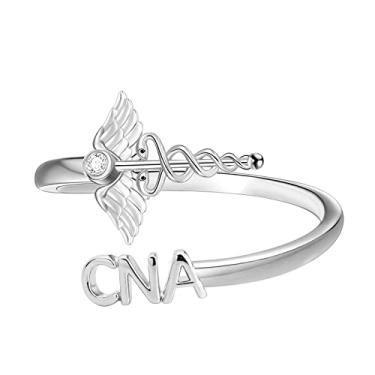 Imagem de Zuo Bao CNA Gift Pulseira de Assistente de Enfermagem Certificada CNA Enfermagem Joias para Estudantes Presente de, Small, Níquel Cobre, Sem Pedra Preciosa