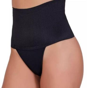 Imagem de Calcinha Cintura Alta De Compressão Redutora - C&C, P, Preto
