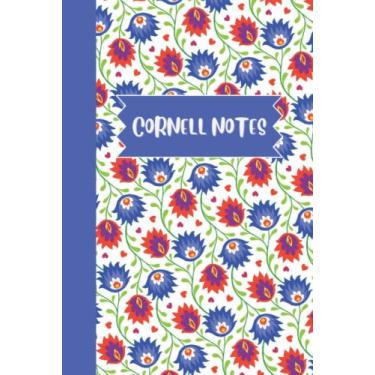 Imagem de Cornell Notes Notebook: 120 Pages Floral Cornell Notes Notebook Lined Paper 6 x 9 Inches