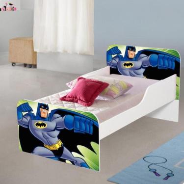 Imagem de Cama MDF caminha para quarto crianças meninos decoração adesivada pers