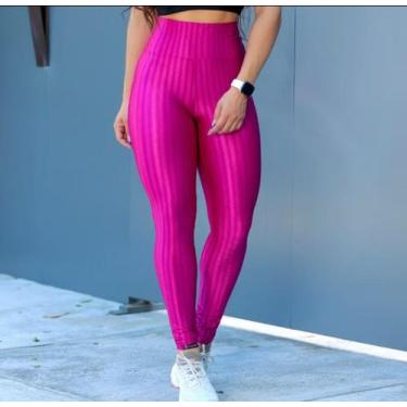 Imagem de Calça Legging 3D Academia Cintura Alta - estacao, Pink, P