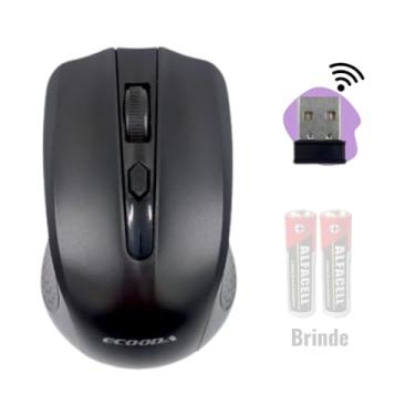 Imagem de Mouse Sem Fio USB 3.0 Com Sensor Óptico Profisional CMOS Ergonômico Com Pilhas Inclusas