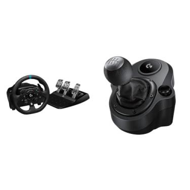 Imagem de Kit Volante Logitech G923 para Xbox Series X|S, Xbox One e PC + Câmbio Logitech G Driving Force