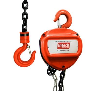 Imagem de Talha Manual 1 Tonelada 1000 Kg com Corrente 3 Metros Lift310 Intech Machine