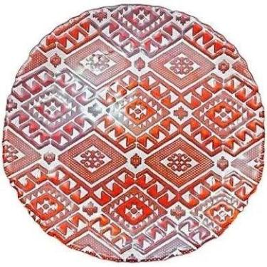 Imagem de Prato  de Mesa  Milas  Vermelho e Laranja 33 cm - Vylux
