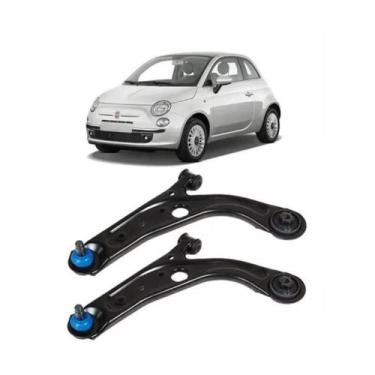 Imagem de Par Bandejas Diant. Completa Fiat 500 Mexicano 2012 a 2017 - TRJ