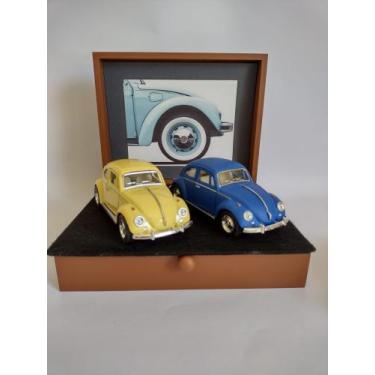 Imagem de Conjunto de 02 Miniaturas de VW Fusca 1967 em metal - Captain Ship