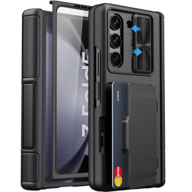 Imagem de Capa Samsung Galaxy Z Fold 5 SIXBOX - Com Suporte, Porta-Cartões e Pro