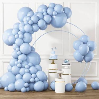 Imagem de Conjunto de Balões Pastel Blue RUBFAC - 105 Unidades (13/25/30/45cm) c