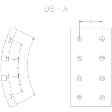 Imagem de Lona de freio Volkswagen 8.150 Odc 2004 a 2005 LONAFLEX