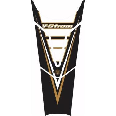 Imagem de Adesivo Protetor De Tanque Suzuki Vstrom Dourado Vt003 - Resitank
