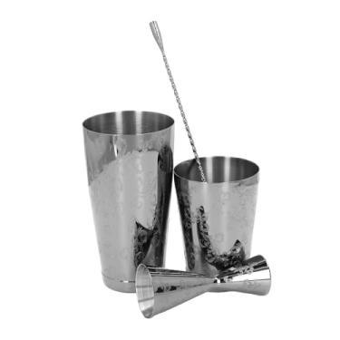 Imagem de Conjunto de Coador de Coquetel, Conjunto de Coqueteleira Boston de Aço Inoxidável de Capacidade Média 304, Fácil de Usar, Durável para Bar (Conjunto 2)