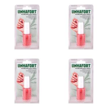 Imagem de Kit 4 Und Fortificante Unhas Muriel Unhafort Resistência 10ml