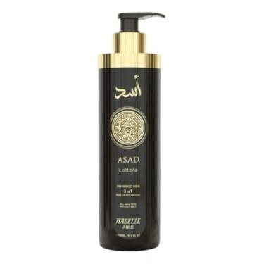 Imagem de Shampoo 3 em 1 Asad Arabe para Homens, Cabelo, Corpo e Barba, 500ml, Isabelle La Belle