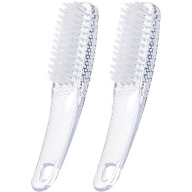 Imagem de Yebeauty Nail Brush for Cleaning Fingernails Clear, 2 Pack Hand Scrub Cleaning Nail Brushes with Case Plastic Hand Finger Toes Scrubbing Brush, Pedicure Nail Scrubber