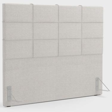 Imagem de Cabeceira Cama Box Casal 140 cm Roma W01 Linho Champagne - Lyam