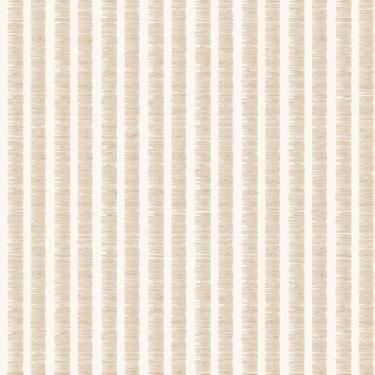 Imagem de Papel De Parede 3m Adesivo Rustico Bege Linhas Quarto Casal
