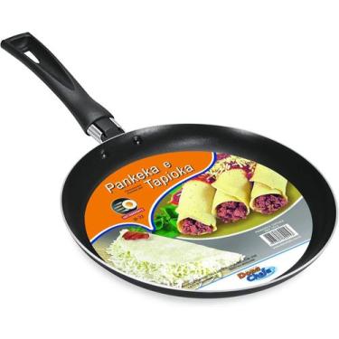 Imagem de Frigideira Antiaderente Panqueca e Tapioca Preto- Dona Chefa