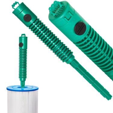 Imagem de Sunluway Bastões minerais com filtro de spa para banheira de hidromassagem, cartucho de spa inserções de bastão mineral cartucho de filtro mantém a água cristalina, dura 4 meses - verde