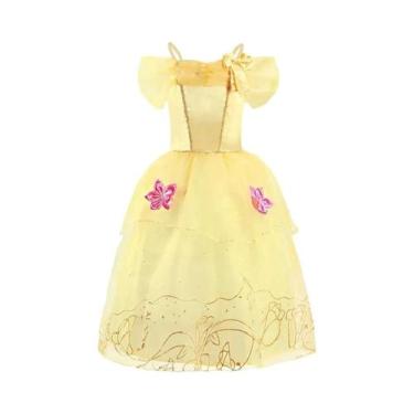 Imagem de Vestidos de Princesa para Meninas - Rapunzel, Cinderela, Bela - Festa 