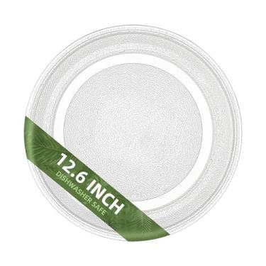 Imagem de Gemroom Placa giratória de micro-ondas de 32 cm de substituição GE WB49X10139 WB49X10093 Compatível com toca-discos de vidro para micro-ondas Whirlpool WPW10267856 de 12 5/20.3 cm