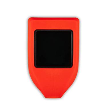 Imagem de CVER - Capa protetora de silicone para Trezor Model T, com recortes USB C e micro SD (VERMELHO)