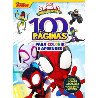 Imagem de 100 Paginas p Colorir Marvel Spidey Friends