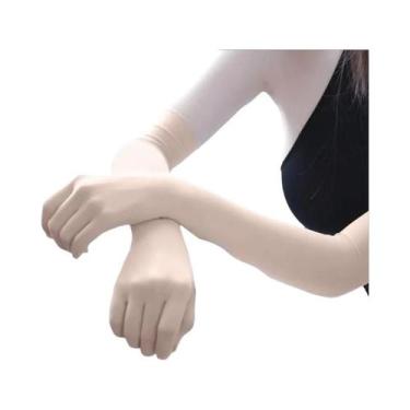 Imagem de Luvas Longas de Renda Sexy - Transparente, Respirável e com Alta Elast