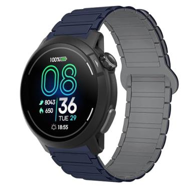 Imagem de Compatível com pulseiras COROS PACE Pro, pulseira magnética esportiva de silicone magnético, com ímã forte, compatível com smartwatch COROS PACE Pro/PACE 3/APEX 2 Pro/APEX 46 mm/APEX 2/PACE 2/APEX 42