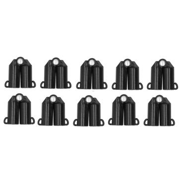 Imagem de 10 peças de garfo conectando juntas de jardinagem conectores de suporte de escalada plástico verde PP para exterior (diâmetro interno 16 mm B garfo)