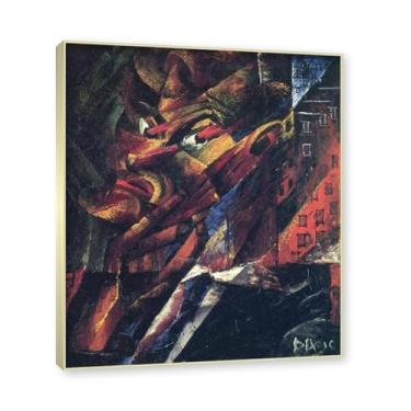 Imagem de NHLDZYH Moldura dourada champanhe. Arte em tela Otto Dix (autorretrato masculino), reproduções de pinturas famosas, arte de parede classicismo para sala de estar quarto decoração de casa. 30 x 36 cm