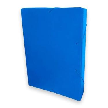 Imagem de Pasta Aba Elastico Oficio Lombo, 3.5 Cm, Polidello, Azul, Dello
