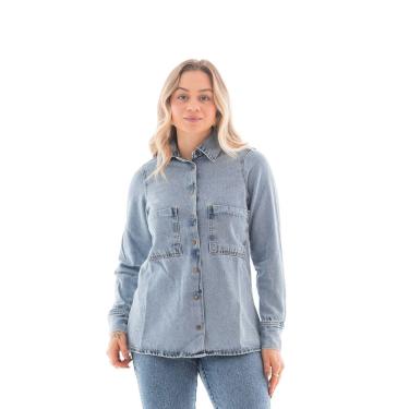 Imagem de Camisa Jeans Feminina Arauto Over