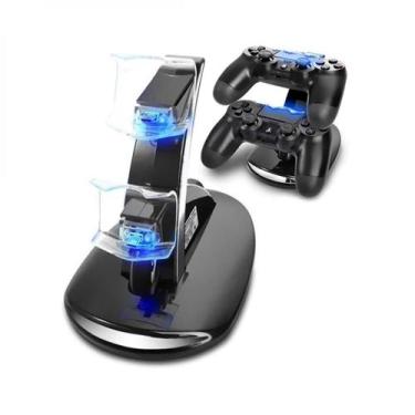 Imagem de Dock Station Duplo Para Controle Ps4 Base Carregadora - DACAR