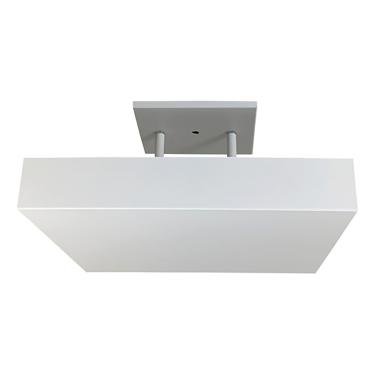 Imagem de Luminária Plafon Pendente Luz Indireta P/ 4 Lâmp 45x45 Br Cor:Branco