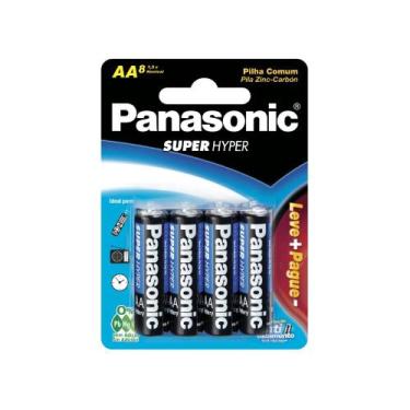 Imagem de Pilha Pequena Aa 3shs Panasonic - C/8 (cx C/12 Cartelas)