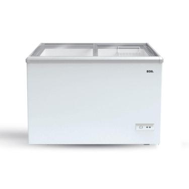 Imagem de Freezer e Conservador Expositor Horizontal EOS 450 Litros Eco Gelo Dupla Ação com Tampa de Vidro EEH500XX 220V